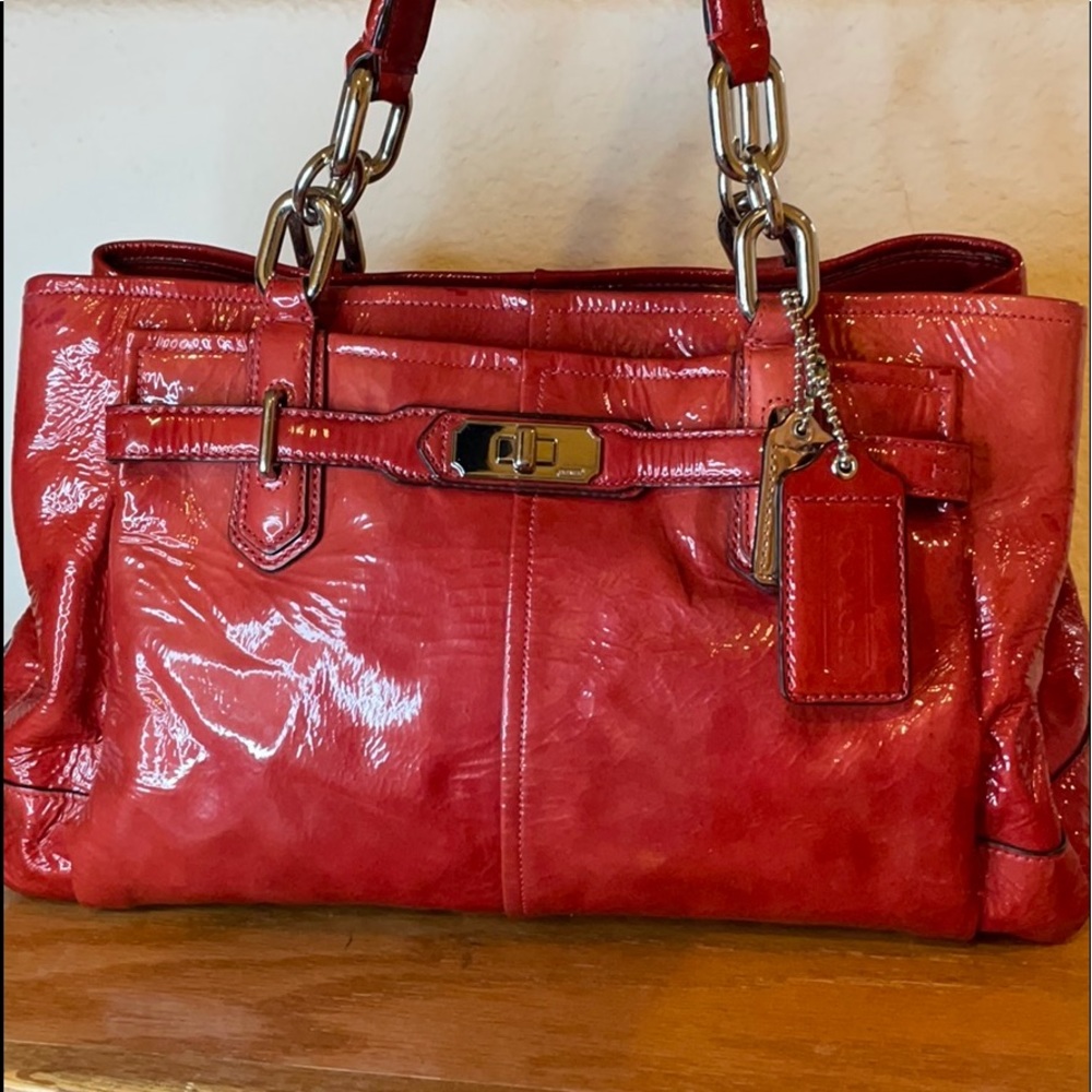 Red Coach Handbag